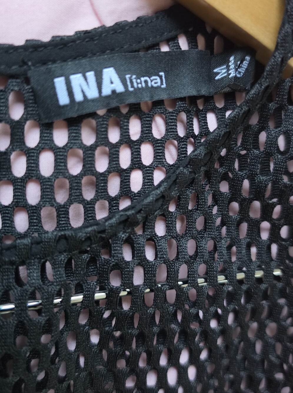 Ina Black Mesh Ruffle Top - Picture 3 of 5
